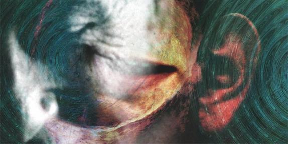 Artist's representation of schizophrenia