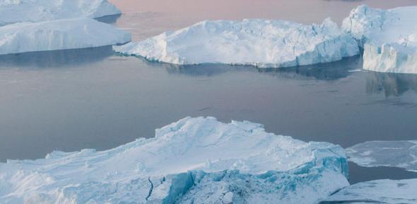 Icebergs in Ilulissat Icefjord, Greenland
