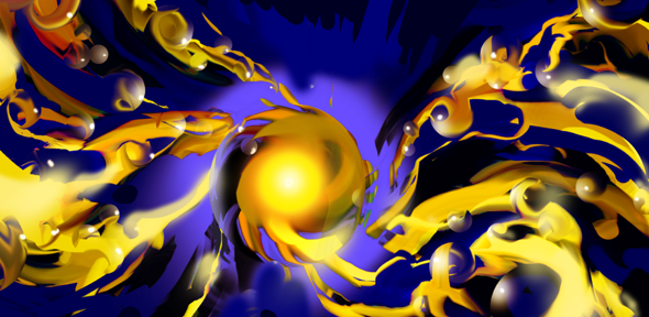 Expanding polymer-coated gold nanoparticles