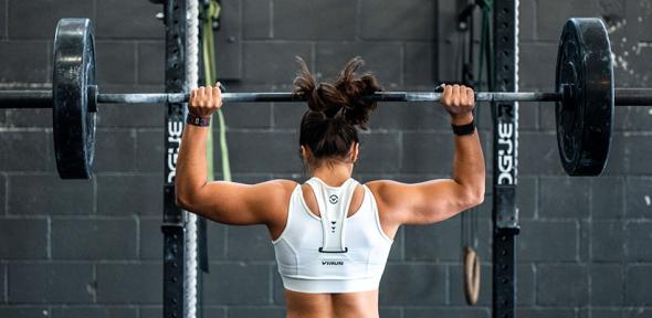 Woman lifting weights