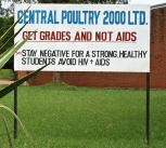 Sign reading "Get Grades Not AIDs"